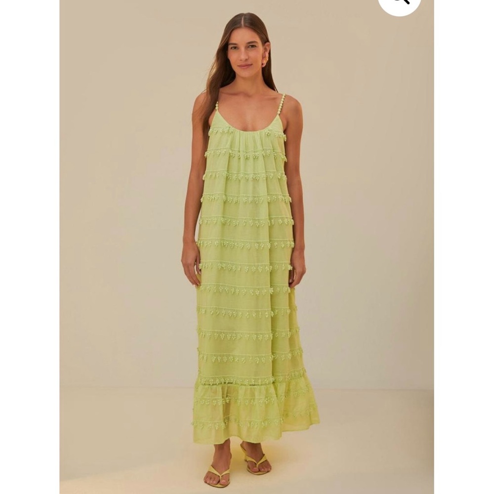 Farm rio light green embellished maxi dress NWT size XS